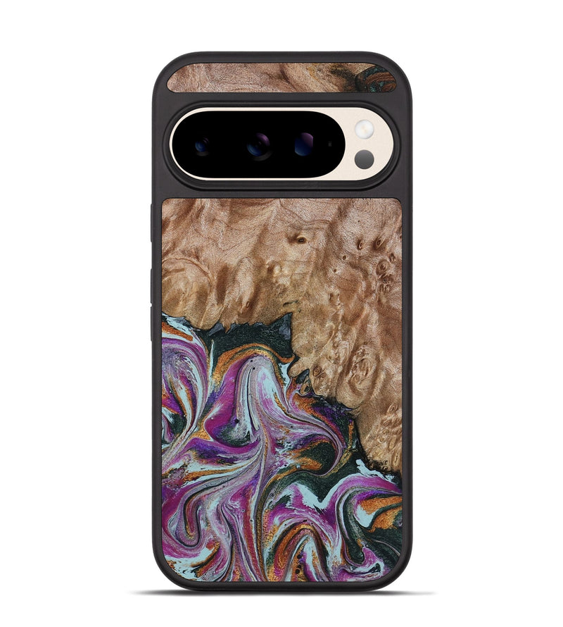 Pixel 10 Pro Wood Phone Case - Britney (Green, 815222)