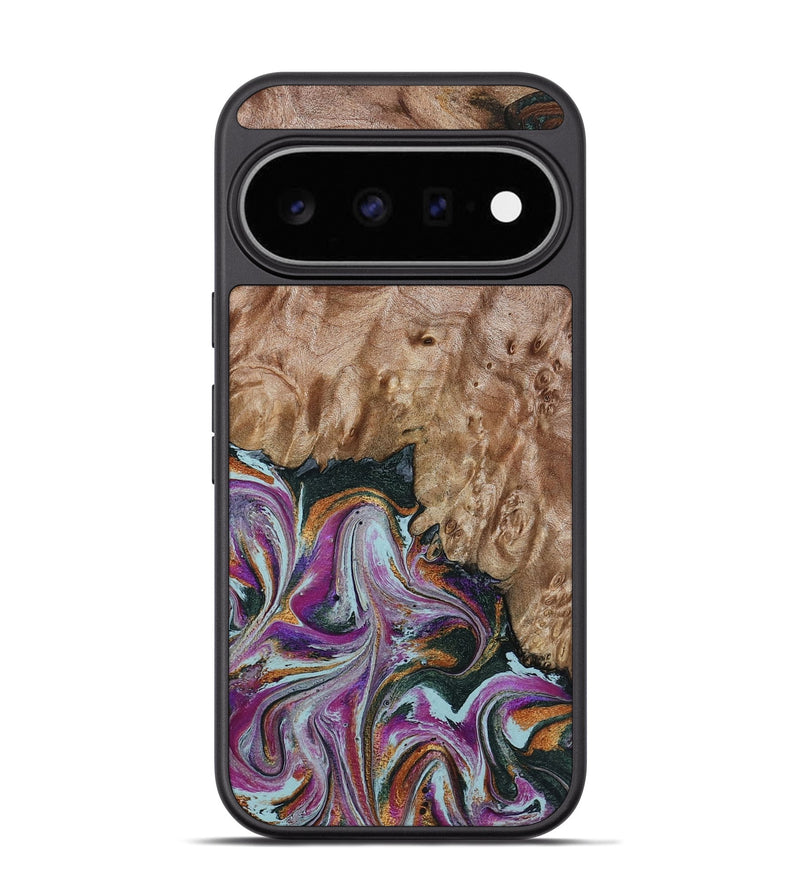 Pixel 11 Pro Wood Phone Case - Britney (Green, 815222)