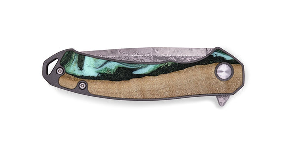 EDC Wood Pocket Knife - London (Green, 815224)