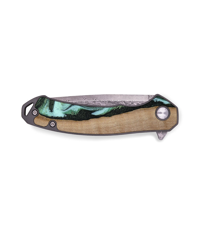 EDC Wood Pocket Knife - London (Green, 815224)