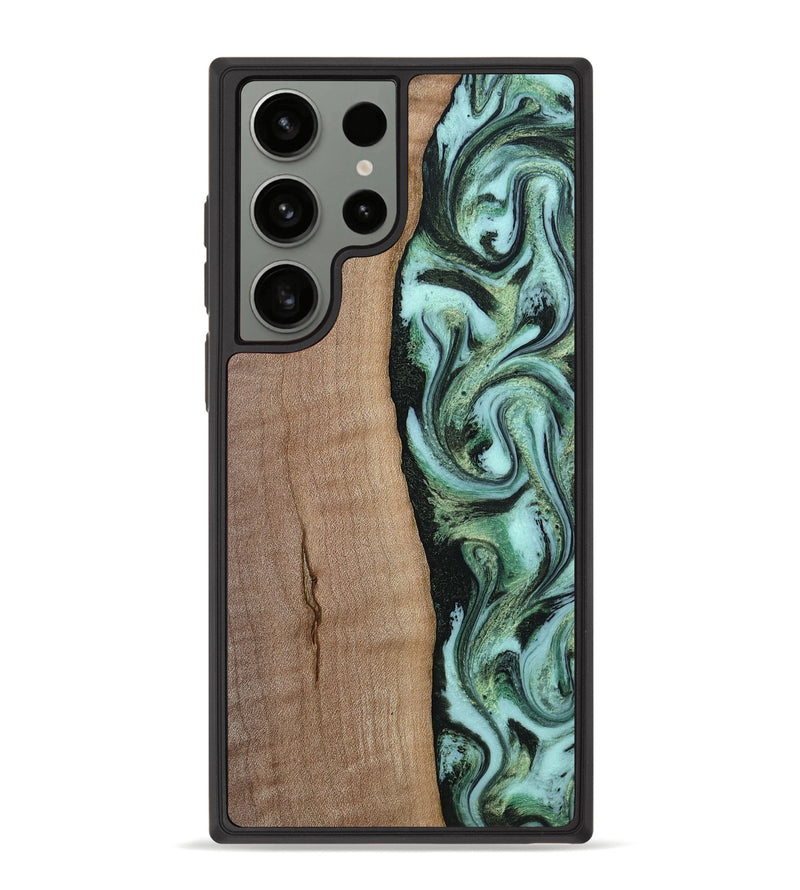 Galaxy S23 Ultra Wood Phone Case - London (Green, 815224)