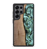 Galaxy S25 Ultra Wood Phone Case - London (Green, 815224)