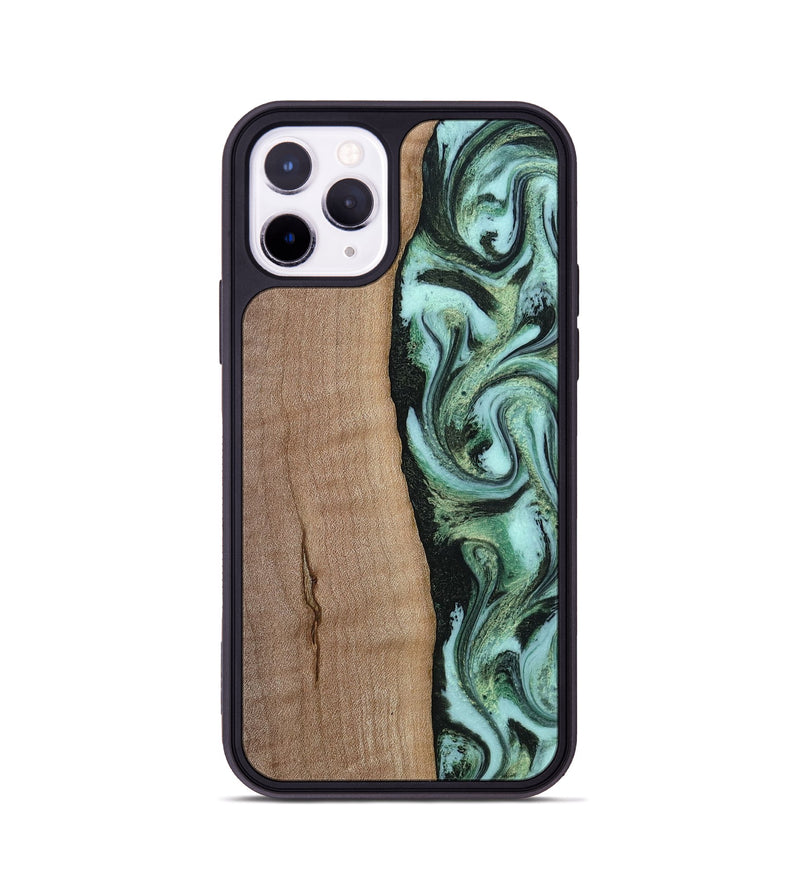 iPhone 11 Pro Wood Phone Case - London (Green, 815224)