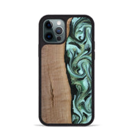 iPhone 12 Pro Wood Phone Case - London (Green, 815224)