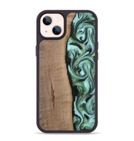 iPhone 14 Plus Wood Phone Case - London (Green, 815224)