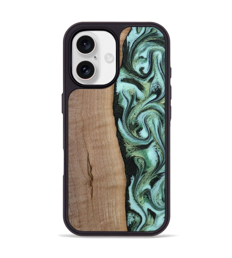 iPhone 17 Wood Phone Case - London (Green, 815224)