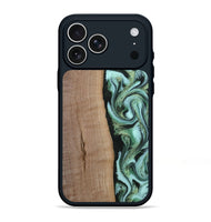 iPhone 17 Pro Max Wood Phone Case - London (Green, 815224)