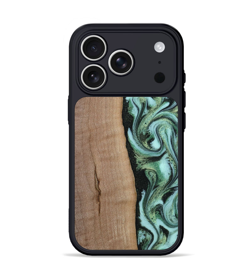 iPhone 17 Pro Wood Phone Case - London (Green, 815224)
