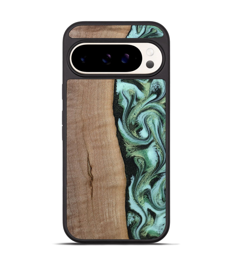 Pixel 9 Pro Wood Phone Case - London (Green, 815224)