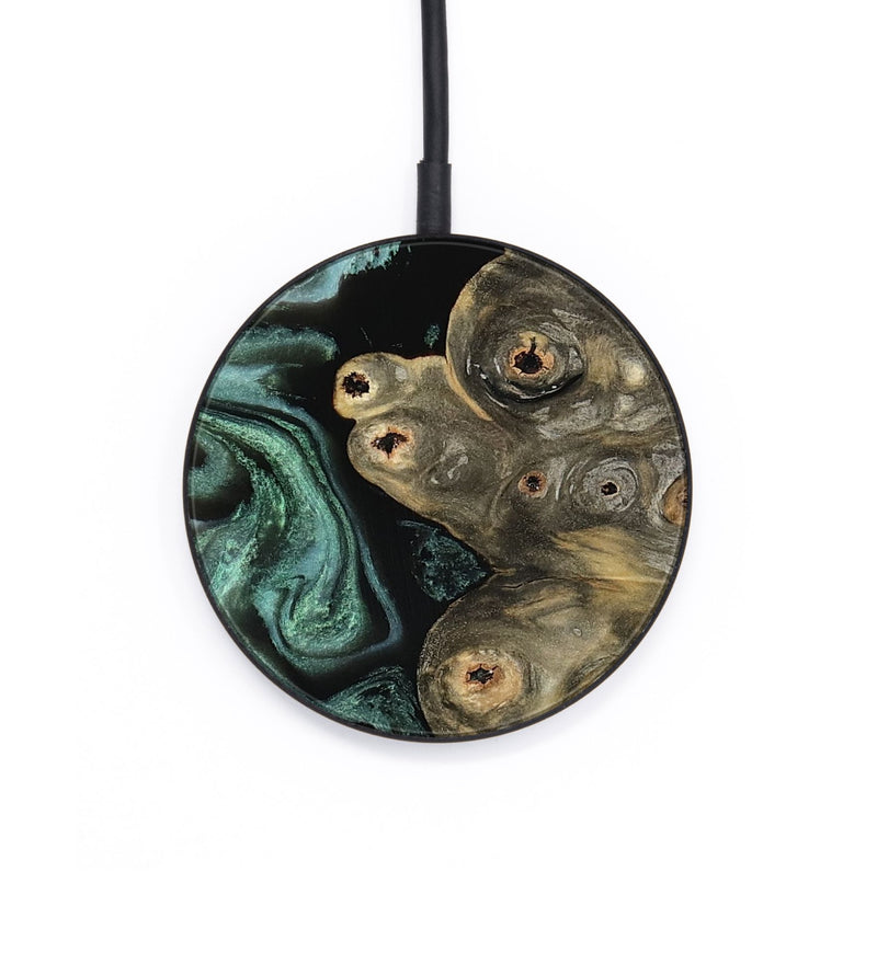 Circle Wood Wireless Charger - Rudy (Green, 815225)