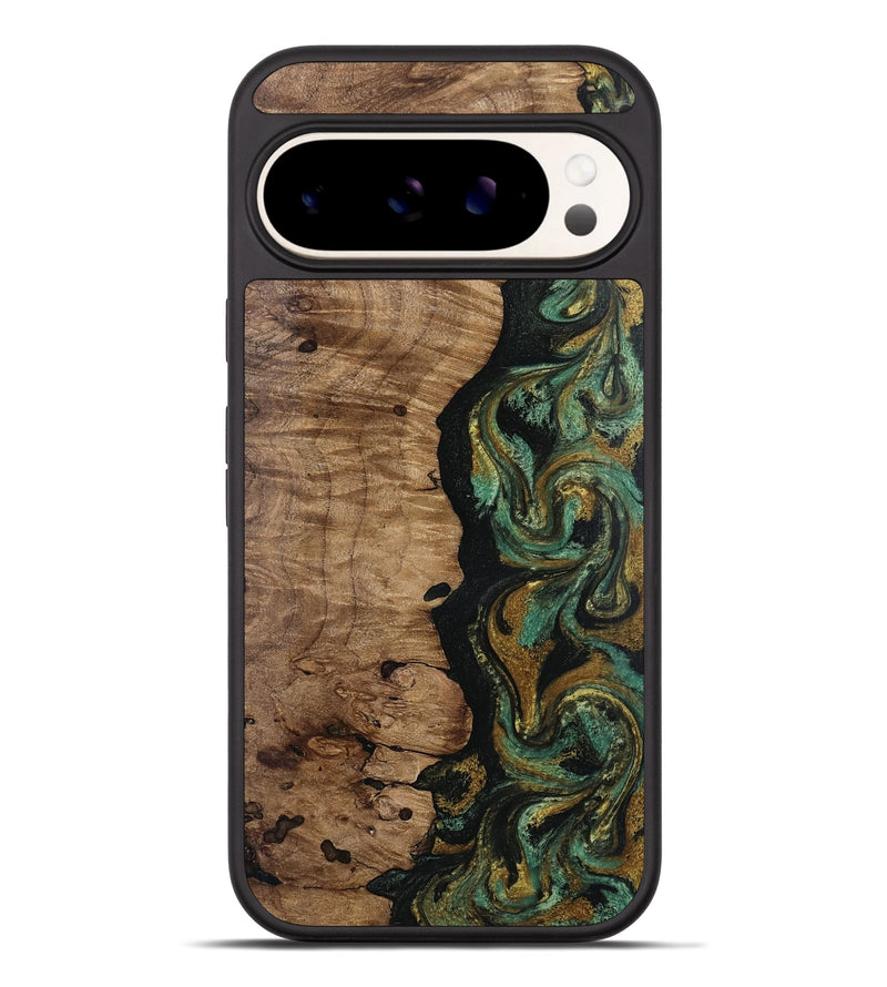 Pixel 9 Pro XL Wood Phone Case - Jordon (Green, 815227)