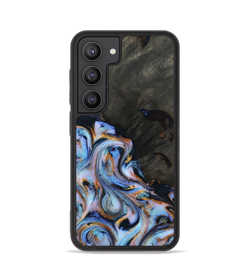 Galaxy S23 Wood Phone Case - Carolyn (Teal & Gold, 815231)