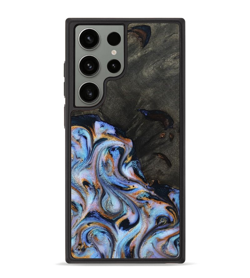 Galaxy S23 Ultra Wood Phone Case - Carolyn (Teal & Gold, 815231)