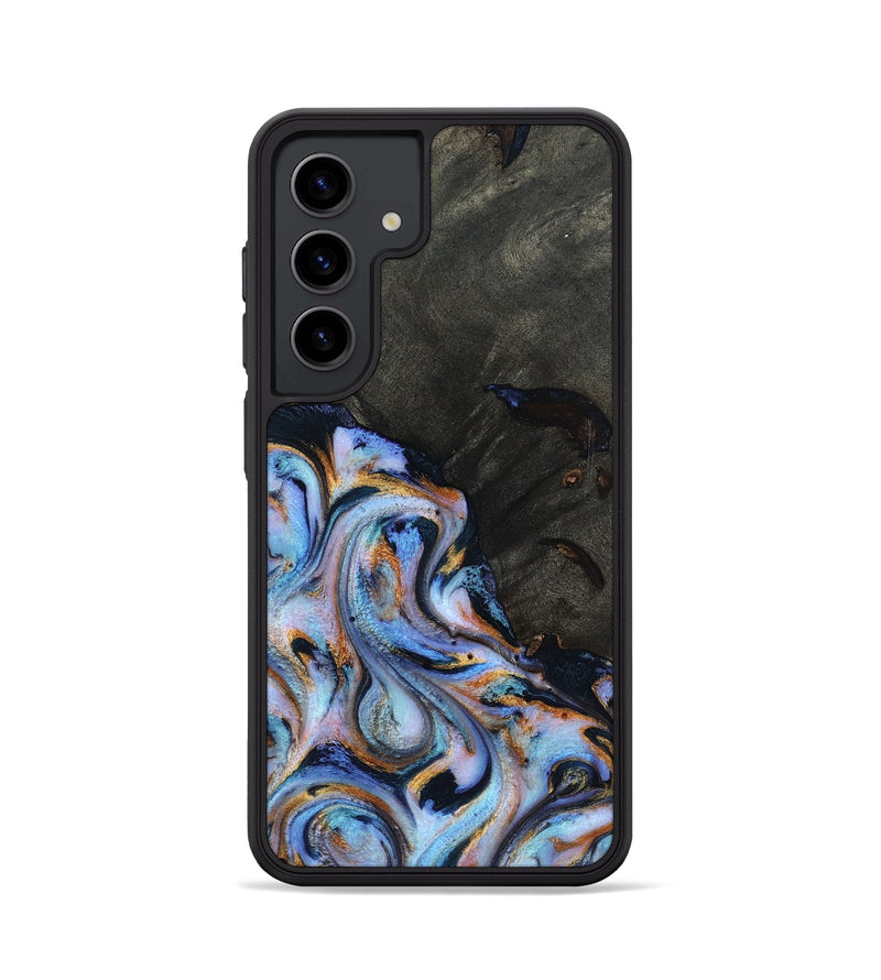Galaxy S24 Wood Phone Case - Carolyn (Teal & Gold, 815231)