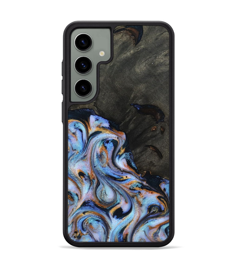 Galaxy S24 Plus Wood Phone Case - Carolyn (Teal & Gold, 815231)