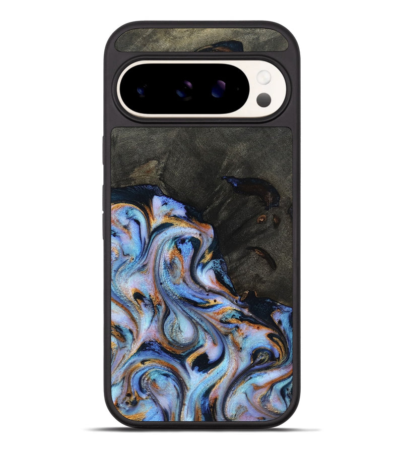 Pixel 9 Pro XL Wood Phone Case - Carolyn (Teal & Gold, 815231)