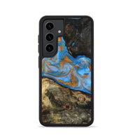 Galaxy S24 Wood Phone Case - Zander (Teal & Gold, 815233)