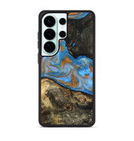 Galaxy S26 Ultra Wood Phone Case - Zander (Teal & Gold, 815233)