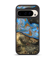 Pixel 10 Pro Wood Phone Case - Zander (Teal & Gold, 815233)