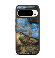 Pixel 9 Pro Wood Phone Case - Zander (Teal & Gold, 815233)