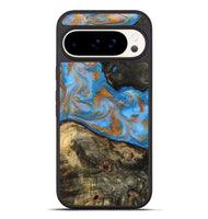 Pixel 9 Pro XL Wood Phone Case - Zander (Teal & Gold, 815233)