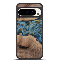 Pixel 9 Pro XL Wood Phone Case - Emmer (Teal & Gold, 815235)