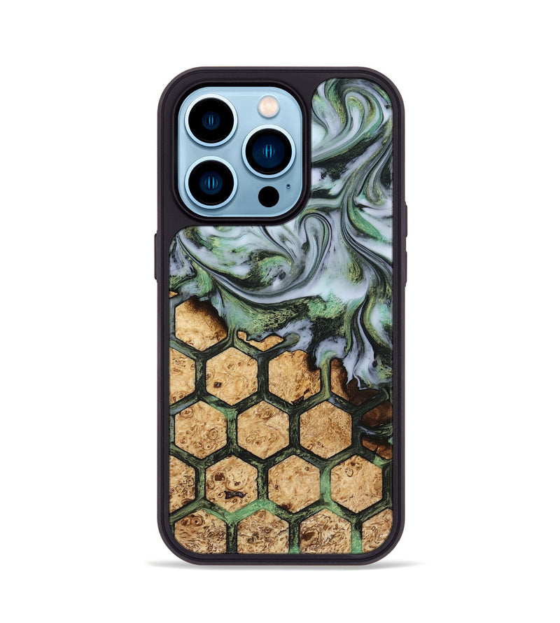 iPhone 14 Pro Wood Phone Case - Ariah (Pattern, 815242)