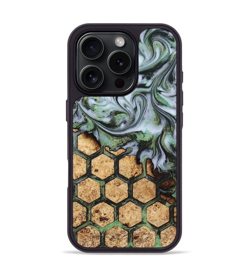 iPhone 16 Pro Wood Phone Case - Ariah (Pattern, 815242)