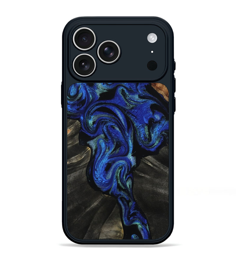 iPhone 17 Pro Max Wood Phone Case - Mitzi (Blue, 815248)