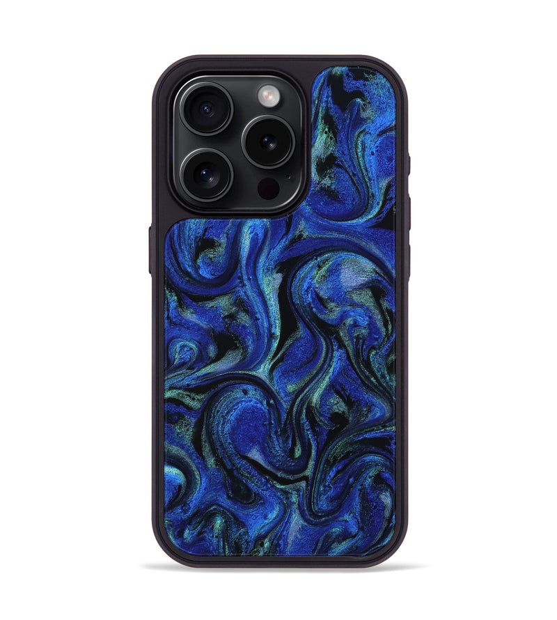 iPhone 15 Pro ResinArt Phone Case - Veer (Blue, 815249)