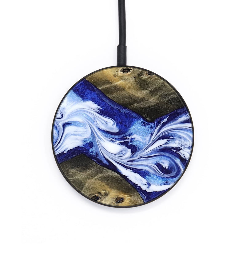 Circle Wood Wireless Charger - Raekwon (Blue, 815252)