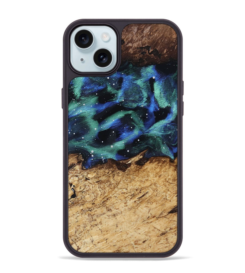 iPhone 15 Plus Wood Phone Case - Evelyn (Cosmos, 815260)
