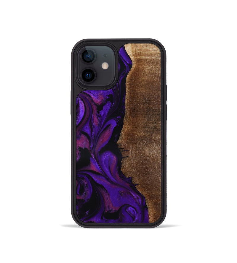 iPhone 12 mini Wood Phone Case - Zion (Purple, 815294)