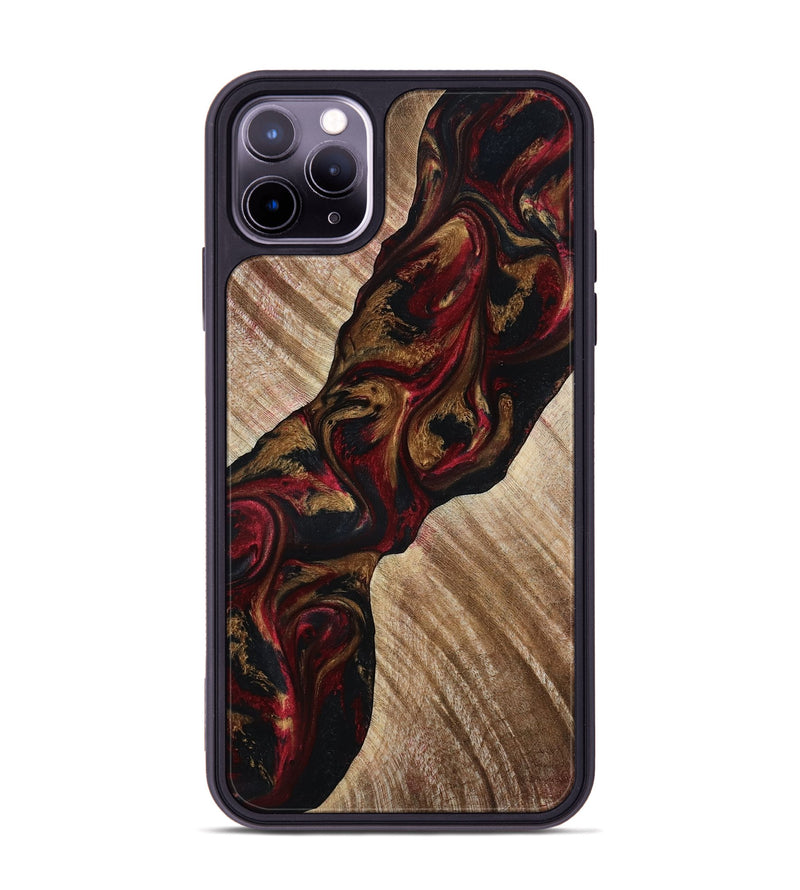 iPhone 11 Pro Max Wood Phone Case - Tylor (Red, 815302)