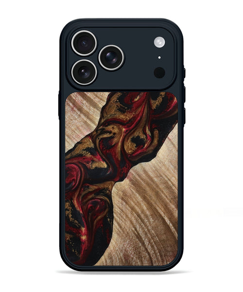 iPhone 17 Pro Max Wood Phone Case - Tylor (Red, 815302)