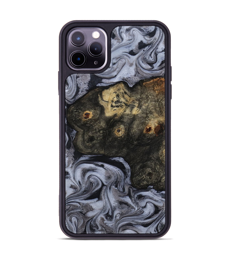 iPhone 11 Pro Max Wood Phone Case - Elaina (Black & White, 815305)