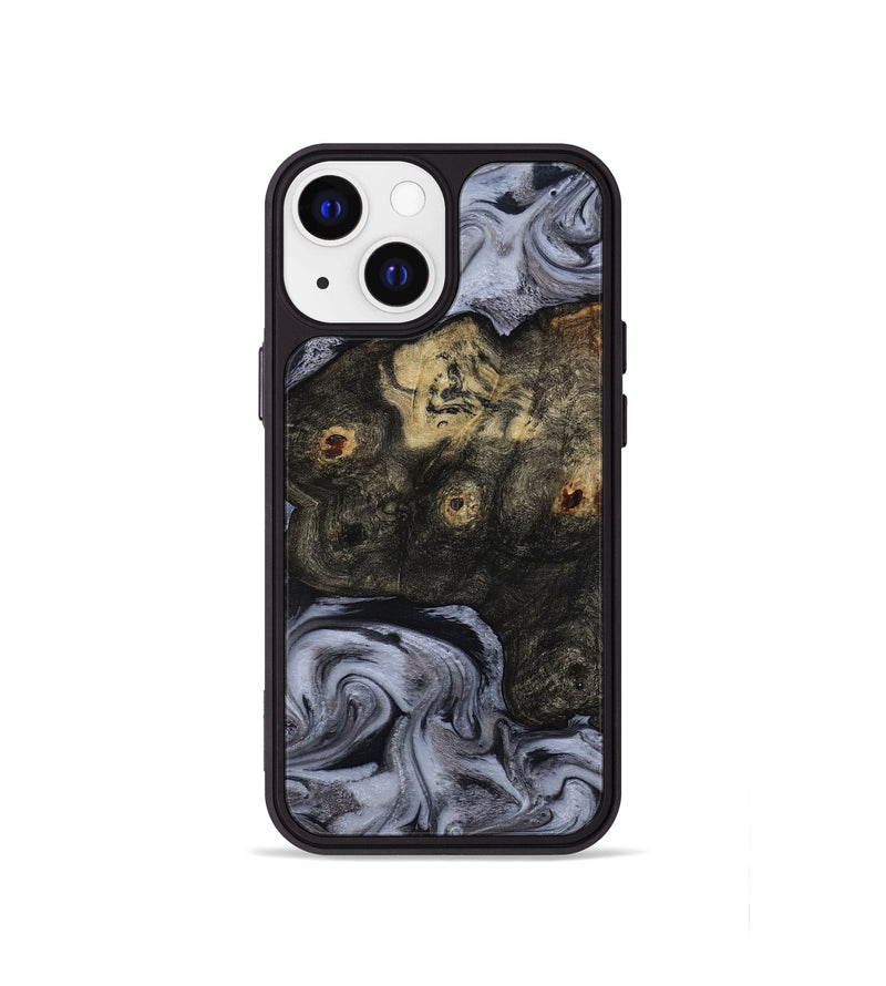 iPhone 13 mini Wood Phone Case - Elaina (Black & White, 815305)