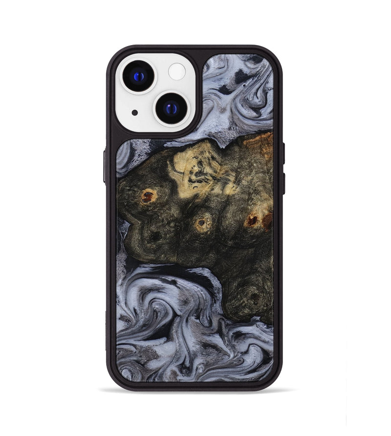 iPhone 13 Wood Phone Case - Elaina (Black & White, 815305)