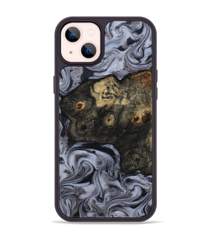 iPhone 14 Plus Wood Phone Case - Elaina (Black & White, 815305)