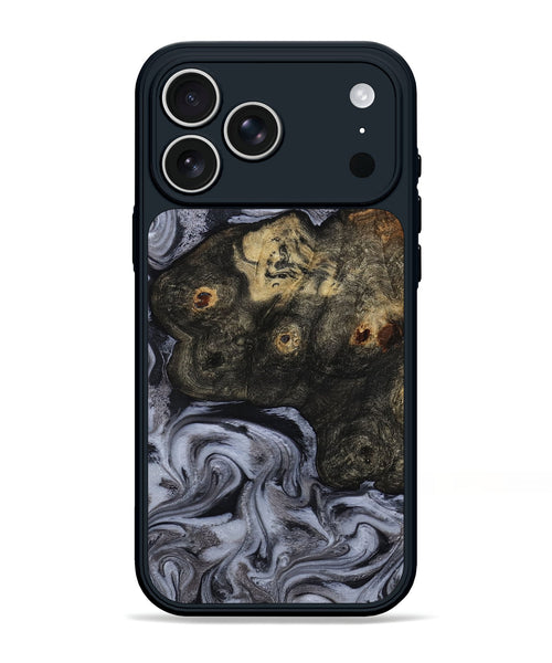 iPhone 17 Pro Max Wood Phone Case - Elaina (Black & White, 815305)