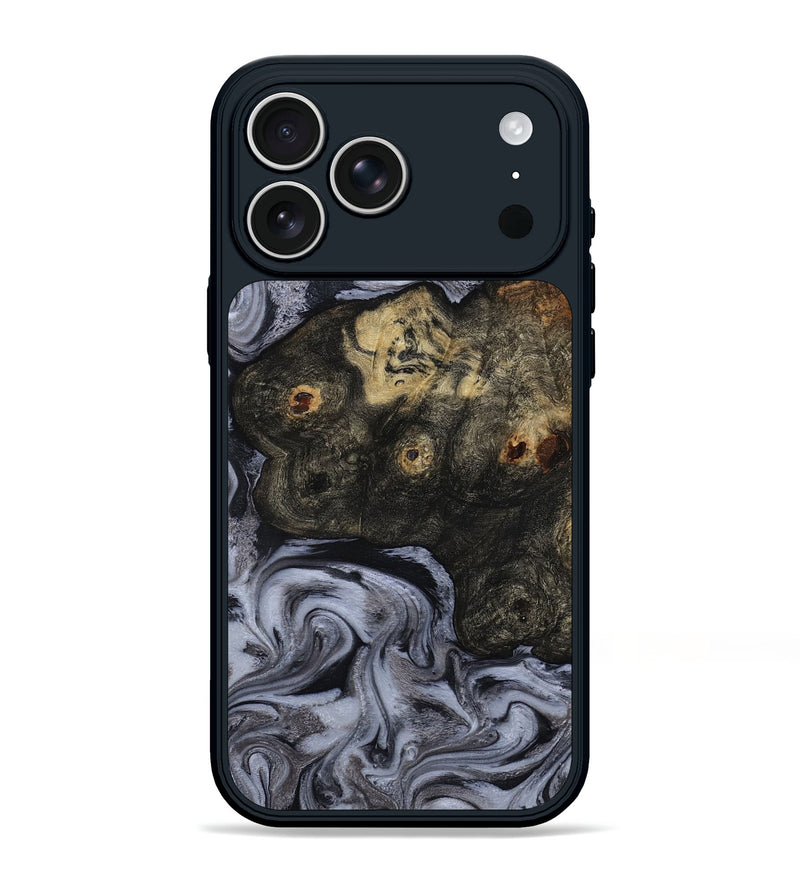 iPhone 17 Pro Max Wood Phone Case - Elaina (Black & White, 815305)