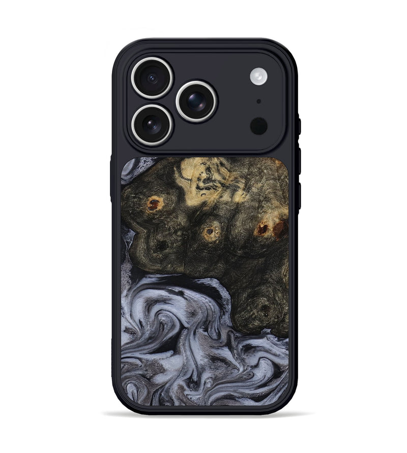 iPhone 17 Pro Wood Phone Case - Elaina (Black & White, 815305)