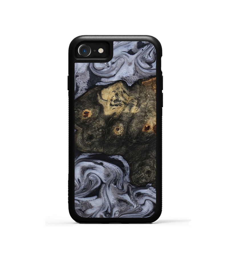 iPhone SE Wood Phone Case - Elaina (Black & White, 815305)