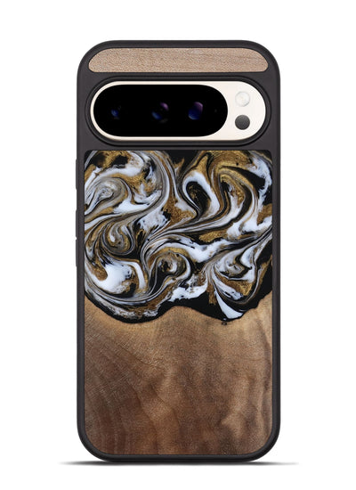 Pixel 9 Wood Phone Case - Anjali (Black & White, 815308)