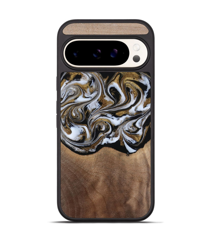 Pixel 9 Pro Wood Phone Case - Anjali (Black & White, 815308)