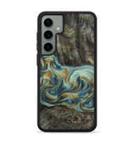 Galaxy S24 Plus Wood Phone Case - Oren (Teal & Gold, 815309)