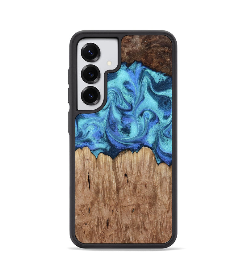 Galaxy S25 Wood Phone Case - Bjorn (Blue, 815334)