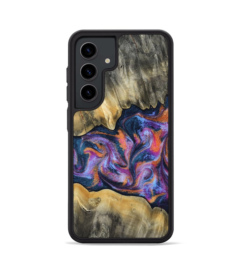 Galaxy S24 Wood Phone Case - Elma (Blue, 815337)
