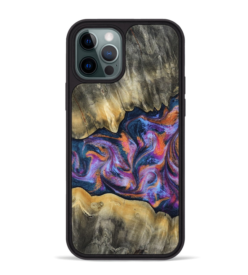 iPhone 12 Pro Max Wood Phone Case - Elma (Blue, 815337)
