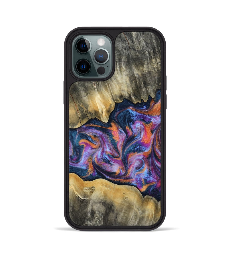 iPhone 12 Pro Wood Phone Case - Elma (Blue, 815337)